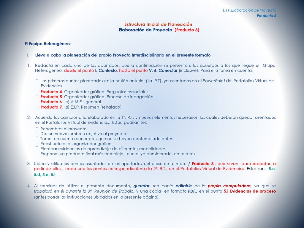 Elaboración de Proyecto (Producto 8)