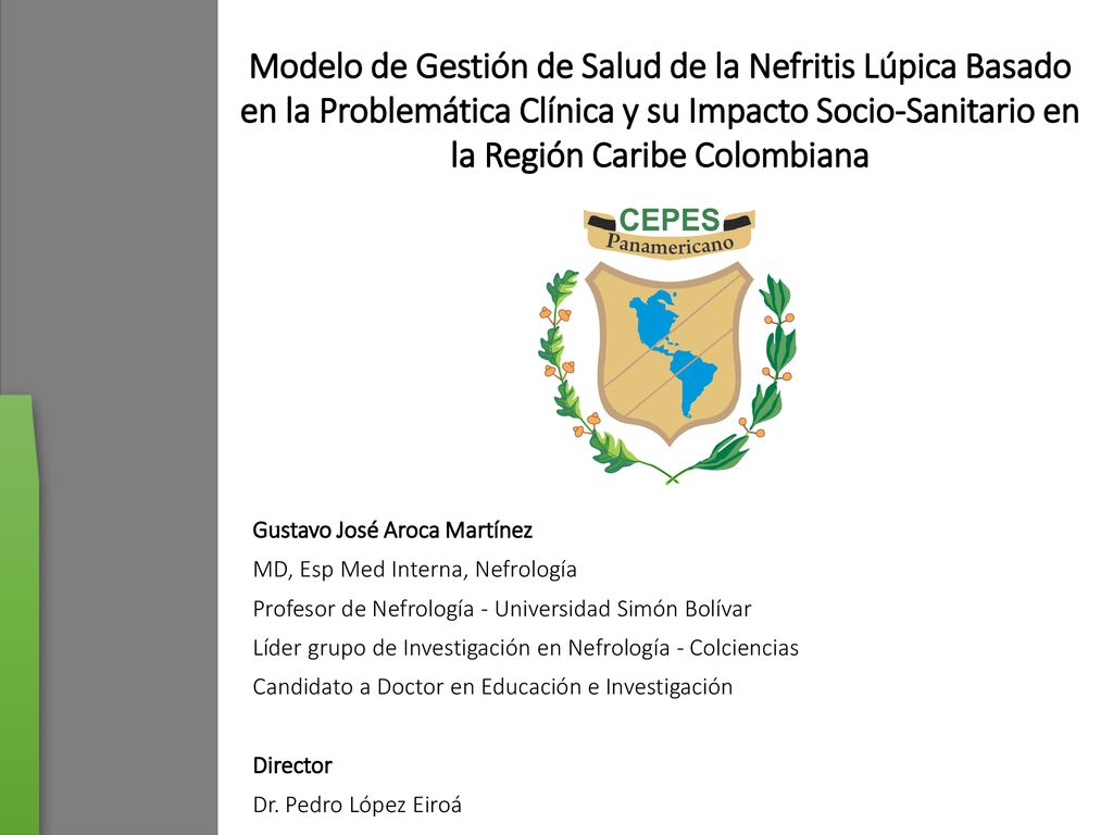 Modelo de Gestión de Salud de la Nefritis Lúpica Basado en la Problemática Clínica y su Impacto Socio-Sanitario en la Región Caribe Colombiana