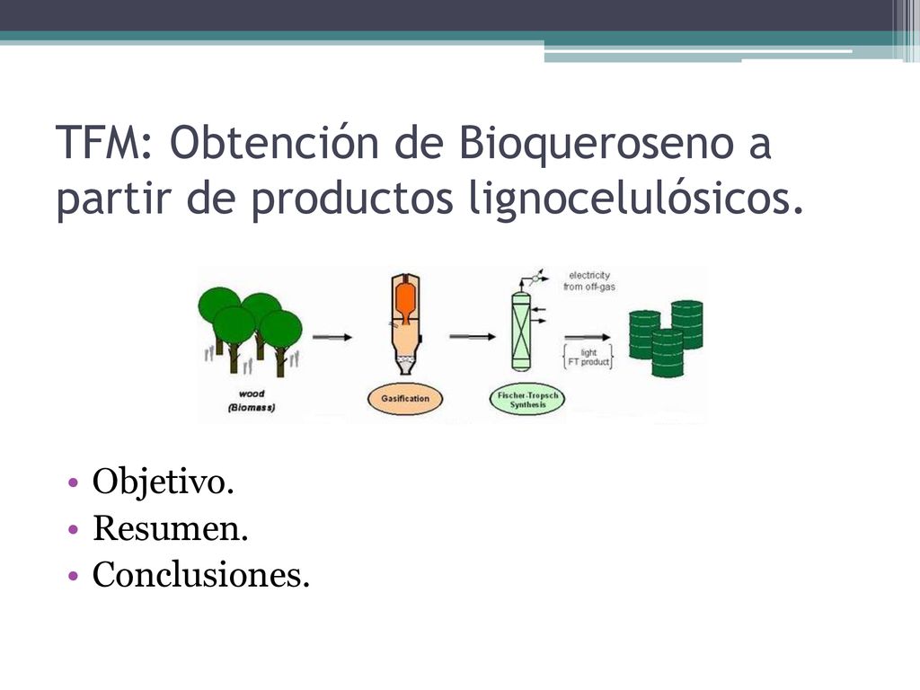 TFM: Obtención de Bioqueroseno a partir de productos lignocelulósicos.