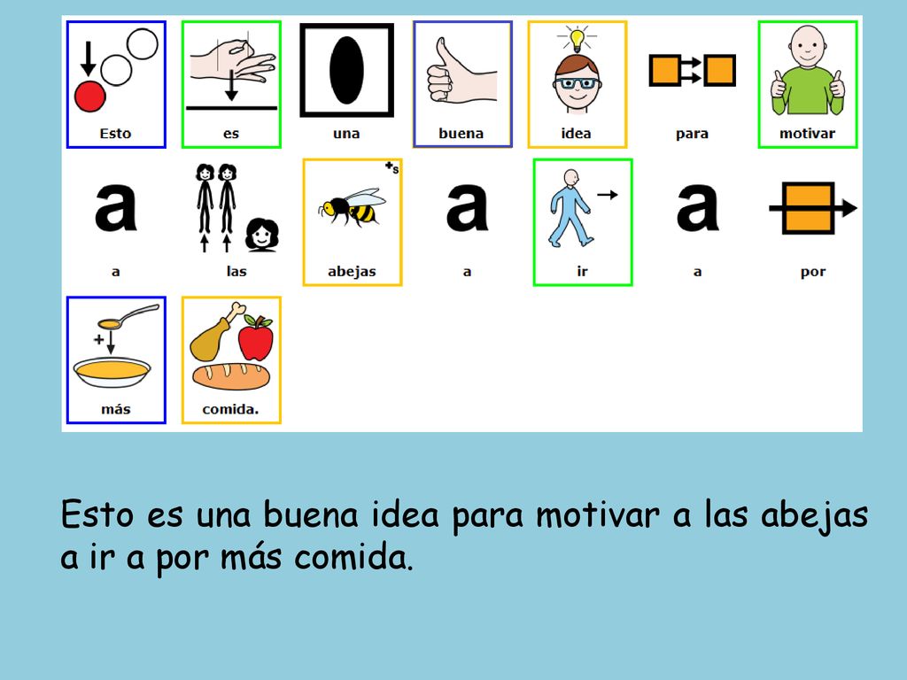 Esto es una buena idea para motivar a las abejas a ir a por más comida.
