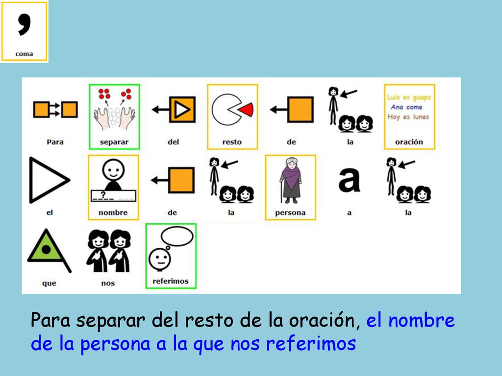 Para separar del resto de la oración, el nombre de la persona a la que nos referimos