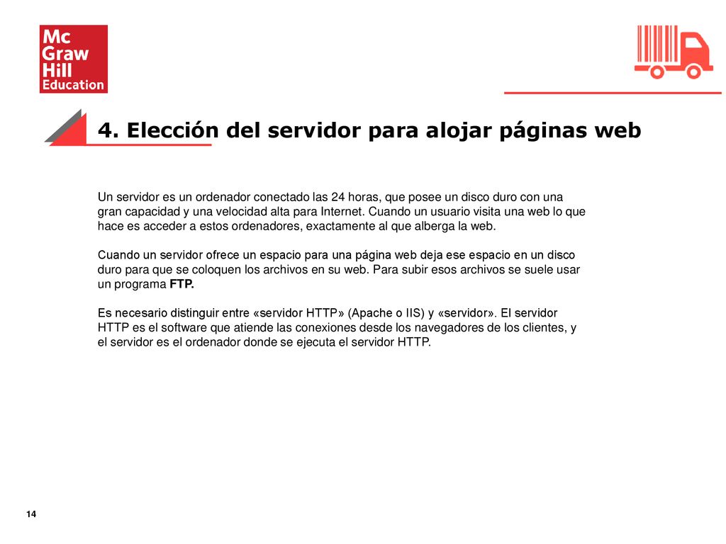 4. Elección del servidor para alojar páginas web