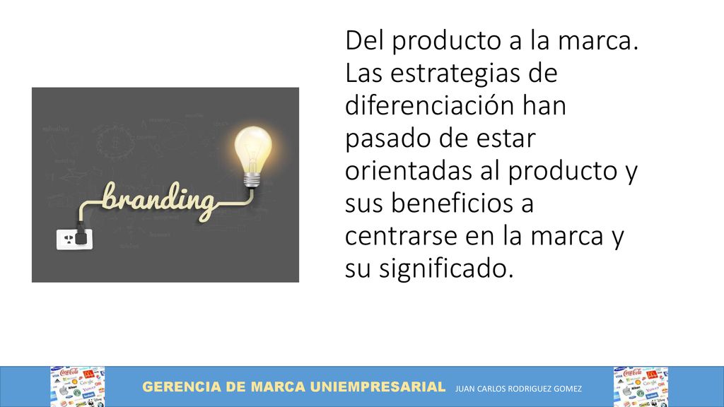 Del producto a la marca.