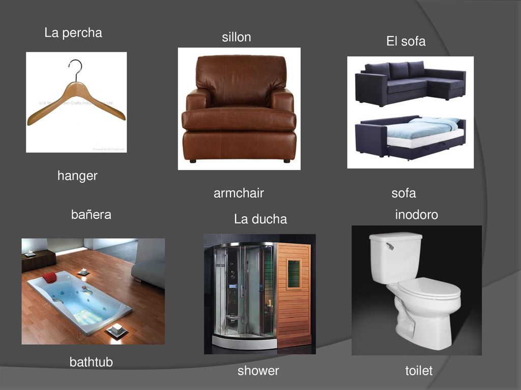 La percha sillon El sofa hanger armchair sofa bañera inodoro La ducha bathtub shower toilet