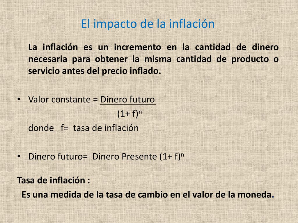 Es una medida de la tasa de cambio en el valor de la moneda.