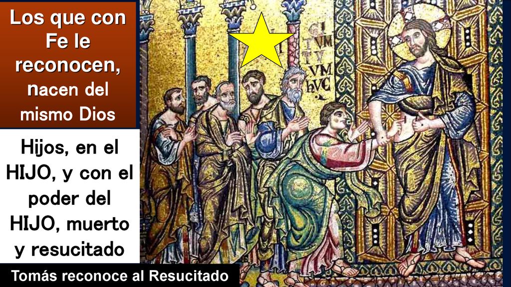 Hijos, en el HIJO, y con el poder del HIJO, muerto y resucitado