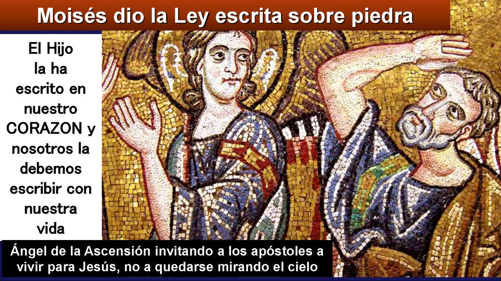 Moisés dio la Ley escrita sobre piedra CORAZON y nosotros la debemos