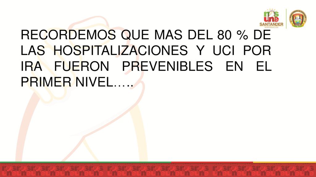 RECORDEMOS QUE MAS DEL 80 % DE LAS HOSPITALIZACIONES Y UCI POR IRA FUERON PREVENIBLES EN EL PRIMER NIVEL…..