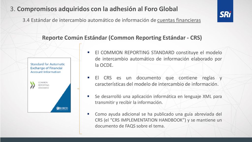 Reporte Común Estándar (Common Reporting Estándar - CRS)