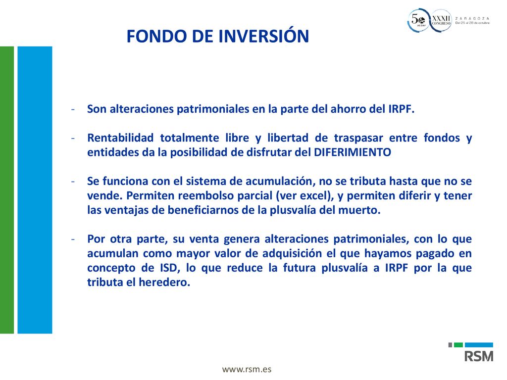 FONDO DE INVERSIÓN Son alteraciones patrimoniales en la parte del ahorro del IRPF.