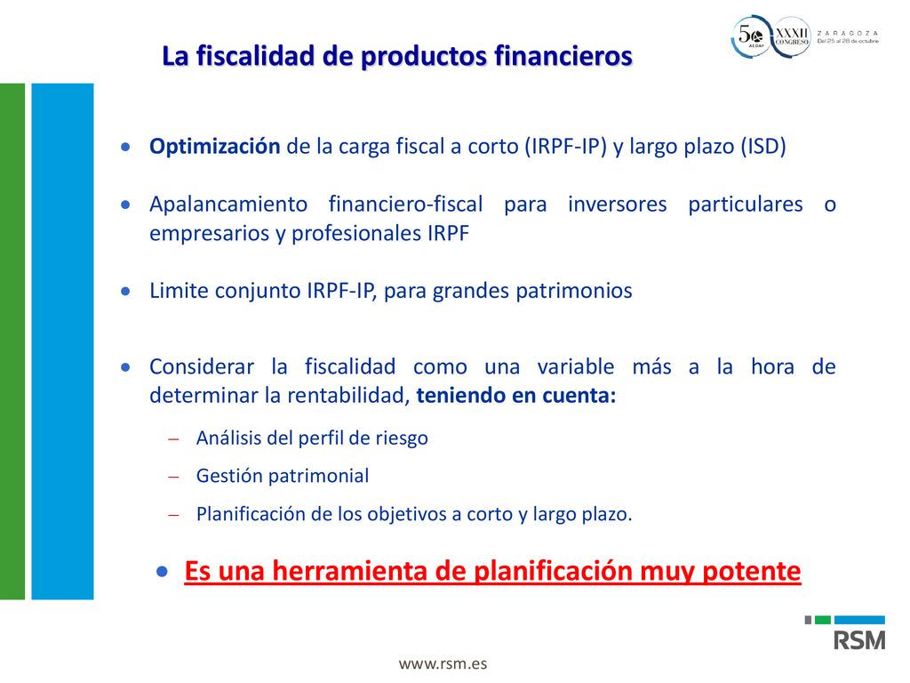 La fiscalidad de productos financieros