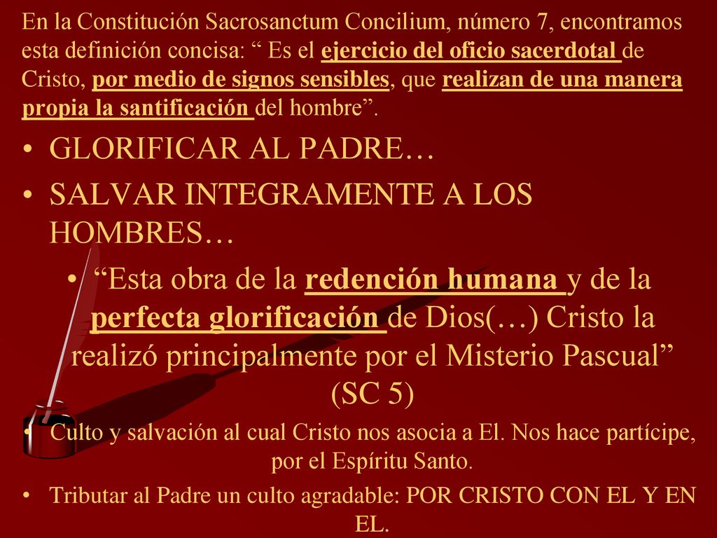 Tributar al Padre un culto agradable: POR CRISTO CON EL Y EN EL.