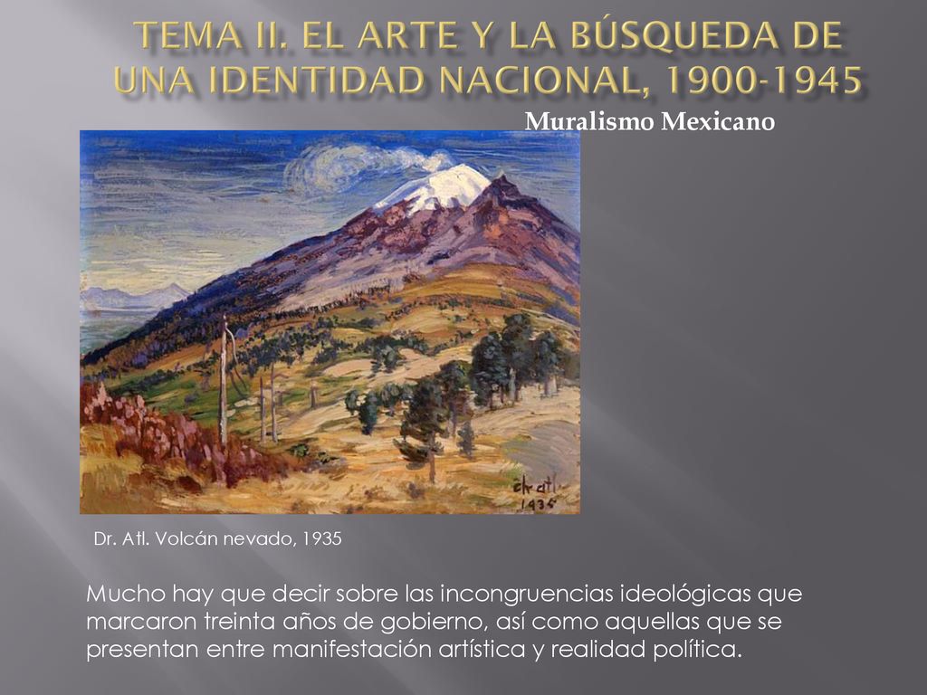 Tema II. El arte y la búsqueda de una identidad nacional,