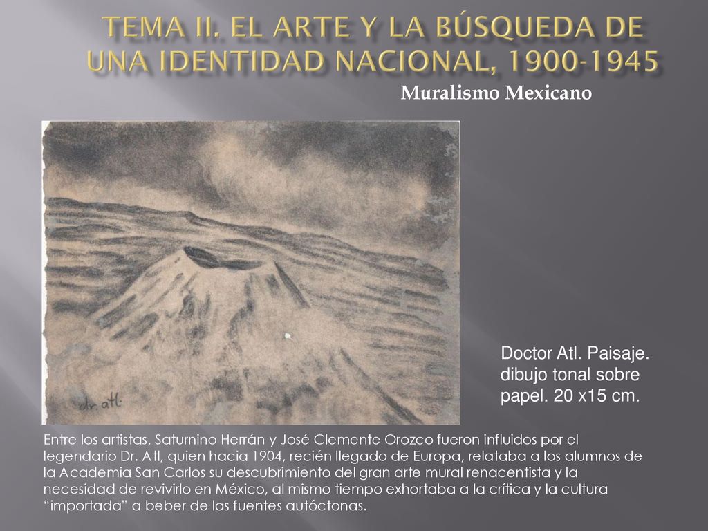 Tema II. El arte y la búsqueda de una identidad nacional,