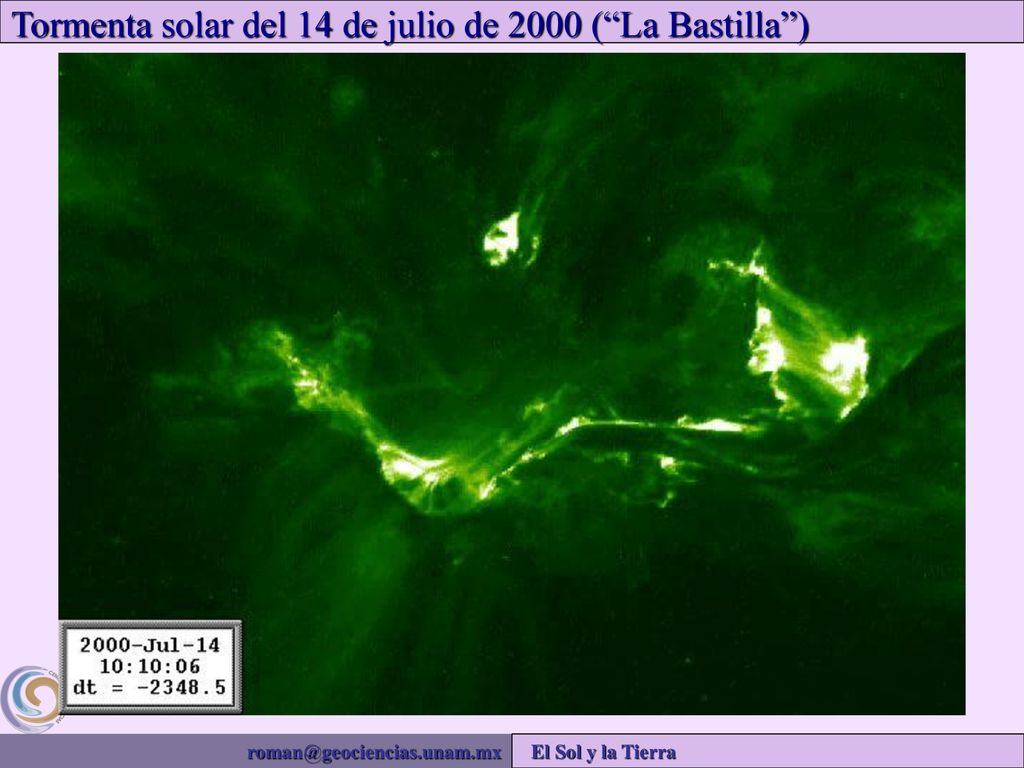 Tormenta solar del 14 de julio de 2000 ( La Bastilla )