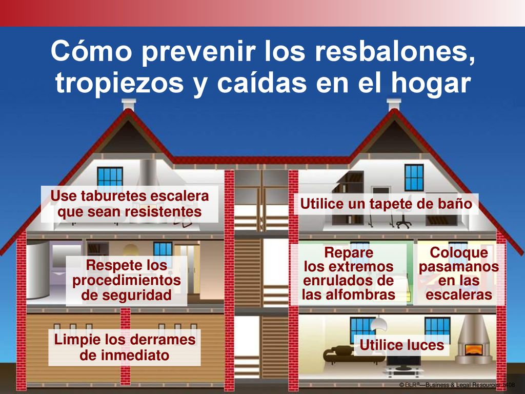 Cómo prevenir los resbalones, tropiezos y caídas en el hogar