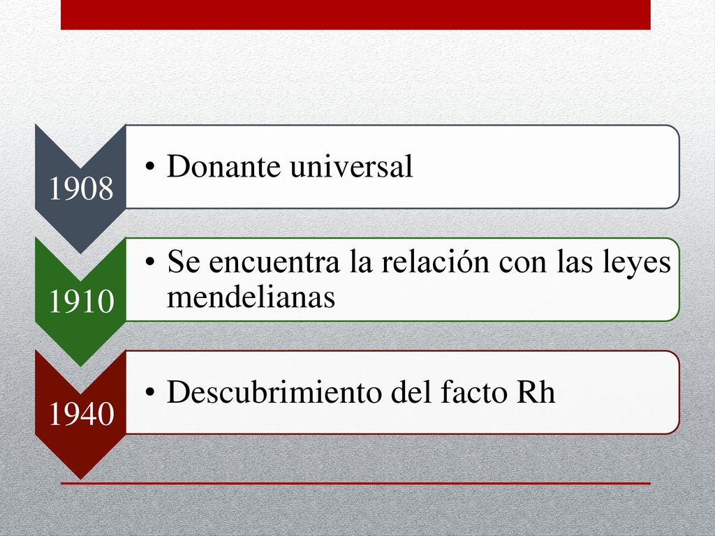 1908 Donante universal Se encuentra la relación con las leyes mendelianas.