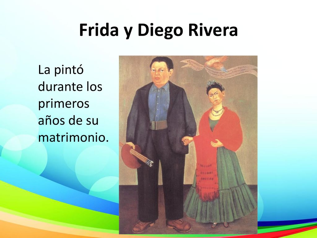 Frida y Diego Rivera La pintó durante los primeros años de su matrimonio.