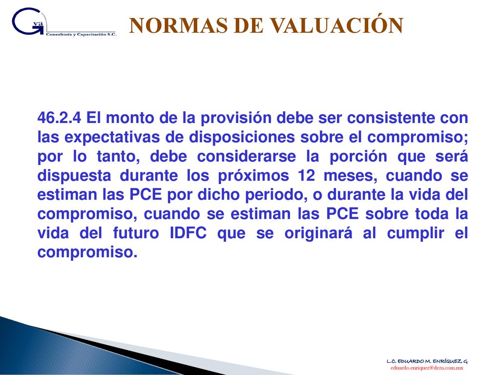 NORMAS DE VALUACIÓN