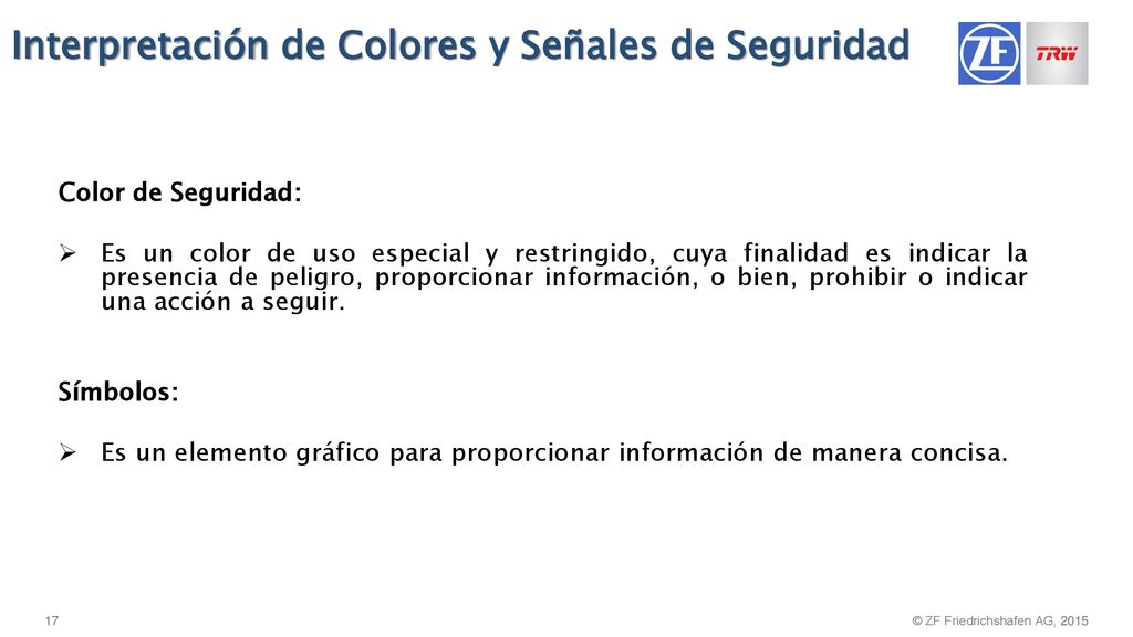 Interpretación de Colores y Señales de Seguridad