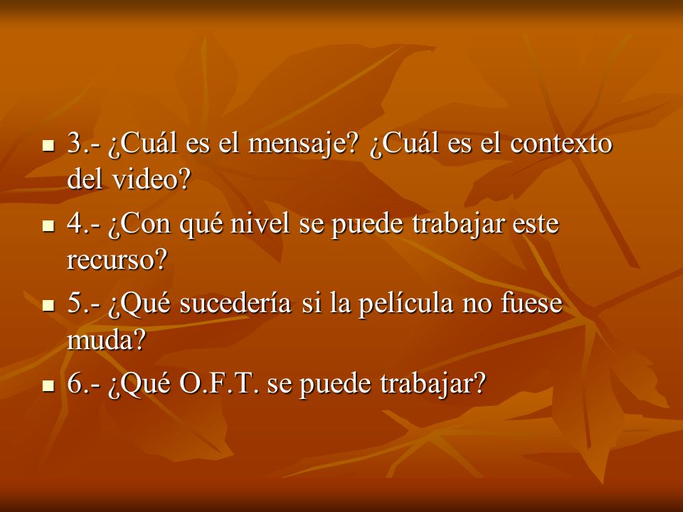 3.- ¿Cuál es el mensaje ¿Cuál es el contexto del video