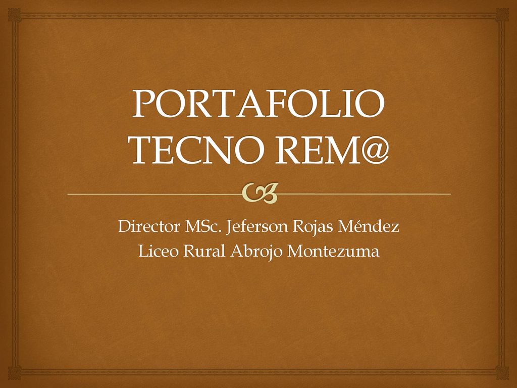 Director MSc. Jeferson Rojas Méndez Liceo Rural Abrojo Montezuma