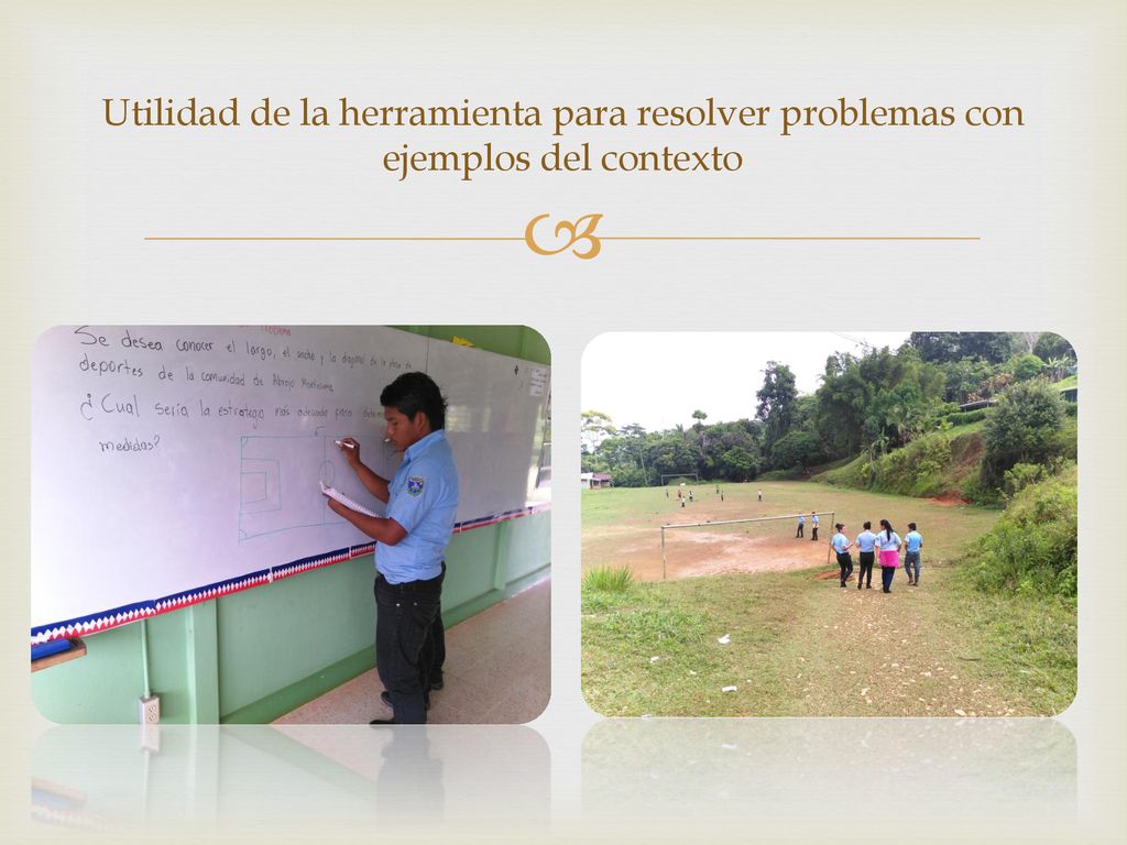 Utilidad de la herramienta para resolver problemas con ejemplos del contexto
