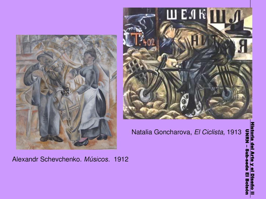 Natalia Goncharova, El Ciclista, 1913