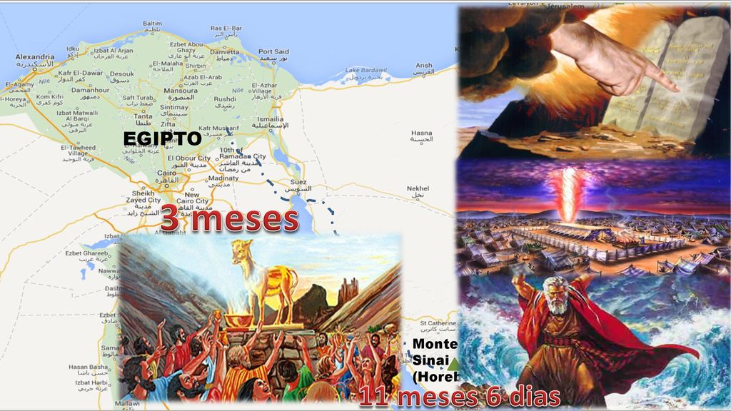 3 meses 11 meses 6 dias EGIPTO Monte Sinai (Horeb)