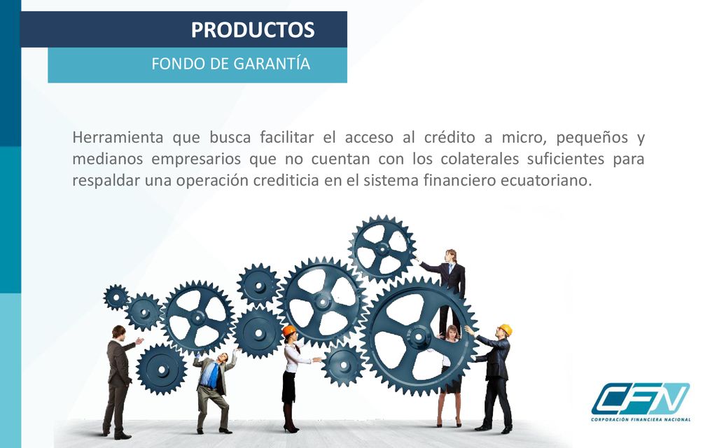 PRODUCTOS FONDO DE GARANTÍA