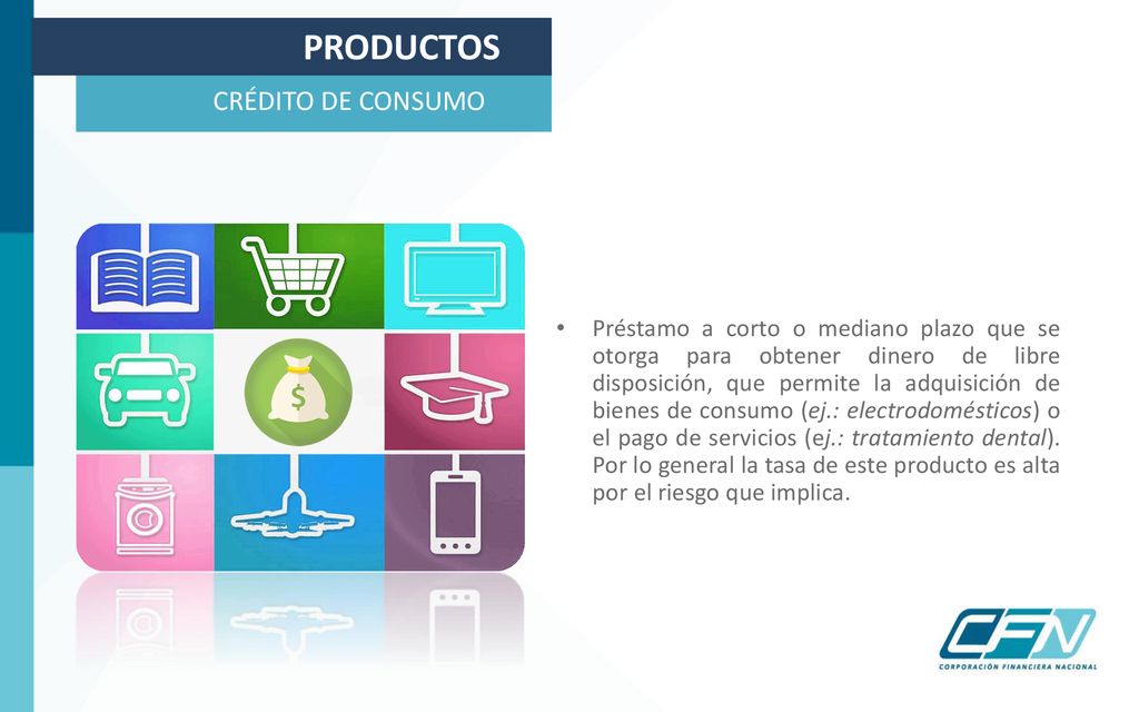 PRODUCTOS CRÉDITO DE CONSUMO