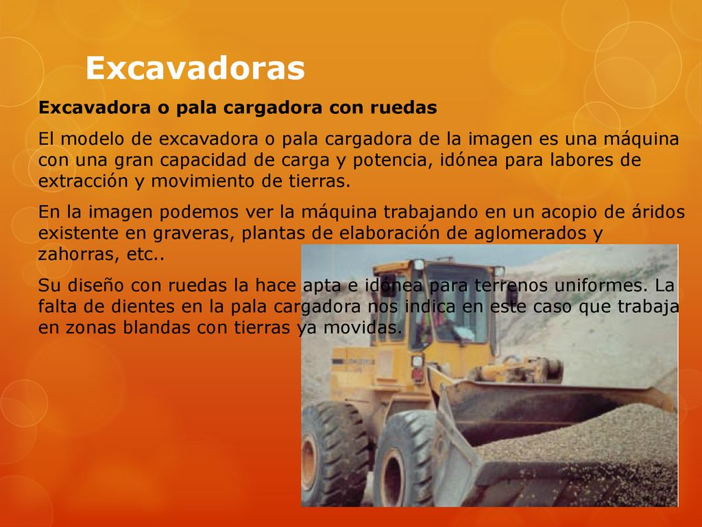 Excavadoras Excavadora o pala cargadora con ruedas