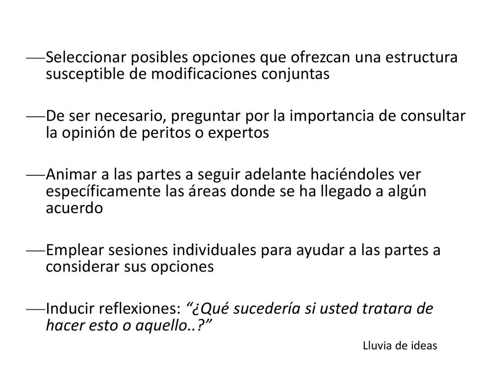 Seleccionar posibles opciones que ofrezcan una estructura susceptible de modificaciones conjuntas