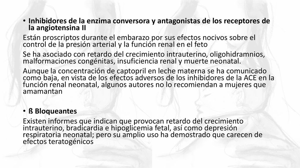 Inhibidores de la enzima conversora y antagonistas de los receptores de la angiotensina II