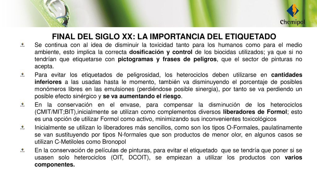 FINAL DEL SIGLO XX: LA IMPORTANCIA DEL ETIQUETADO
