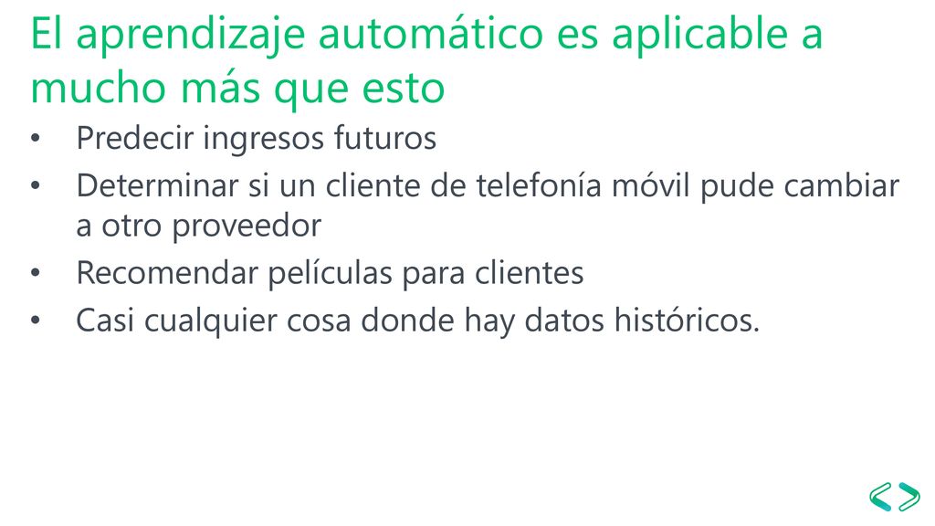 El aprendizaje automático es aplicable a mucho más que esto