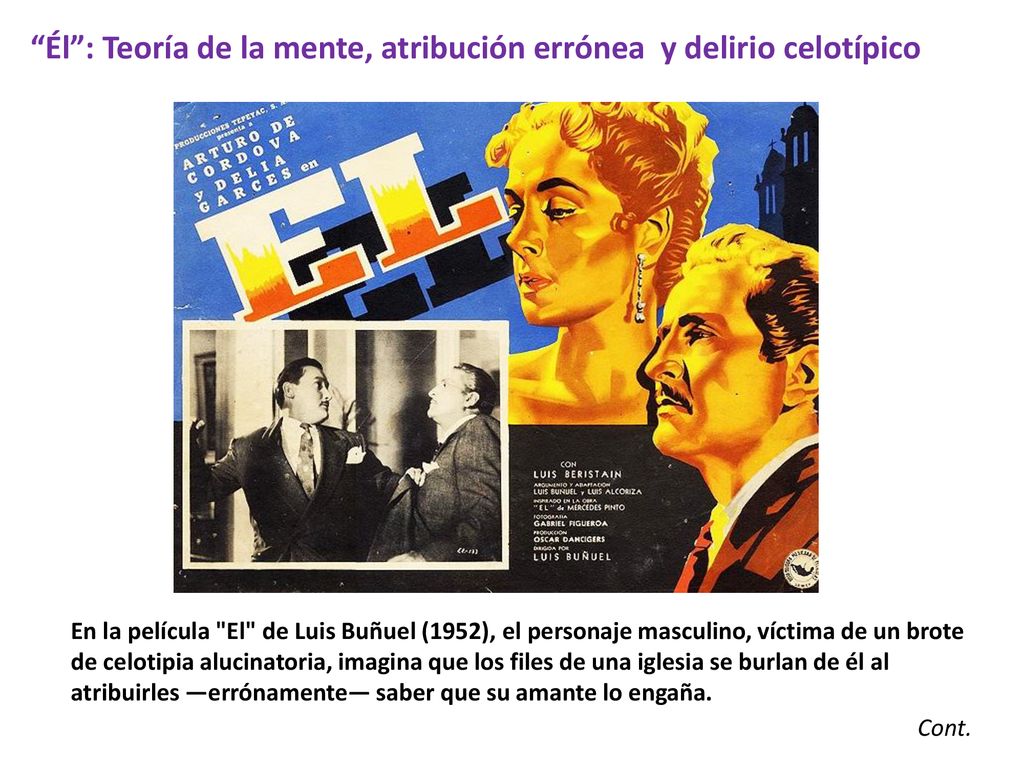 Él : Teoría de la mente, atribución errónea y delirio celotípico