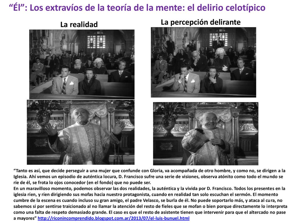 Él : Los extravíos de la teoría de la mente: el delirio celotípico