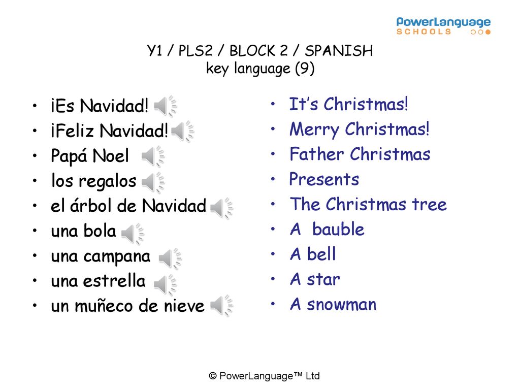 Y1 / PLS2 / BLOCK 2 / SPANISH key language (9)