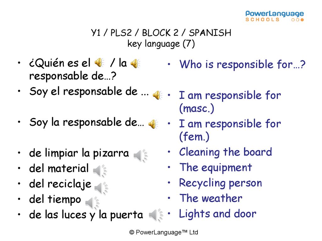 Y1 / PLS2 / BLOCK 2 / SPANISH key language (7)