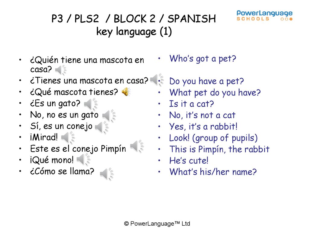 P3 / PLS2 / BLOCK 2 / SPANISH key language (1)
