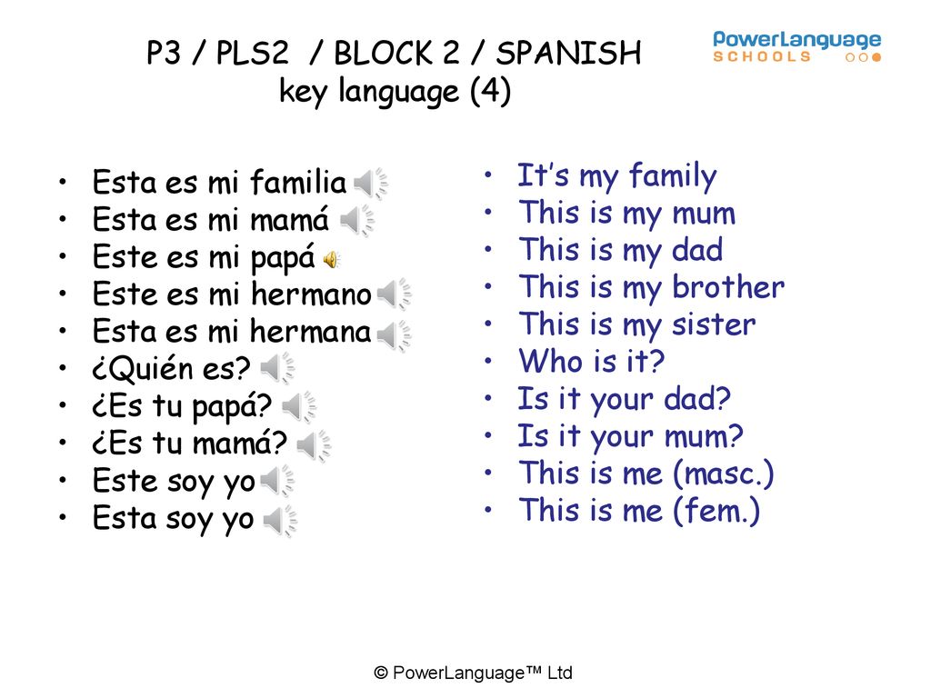 P3 / PLS2 / BLOCK 2 / SPANISH key language (4)