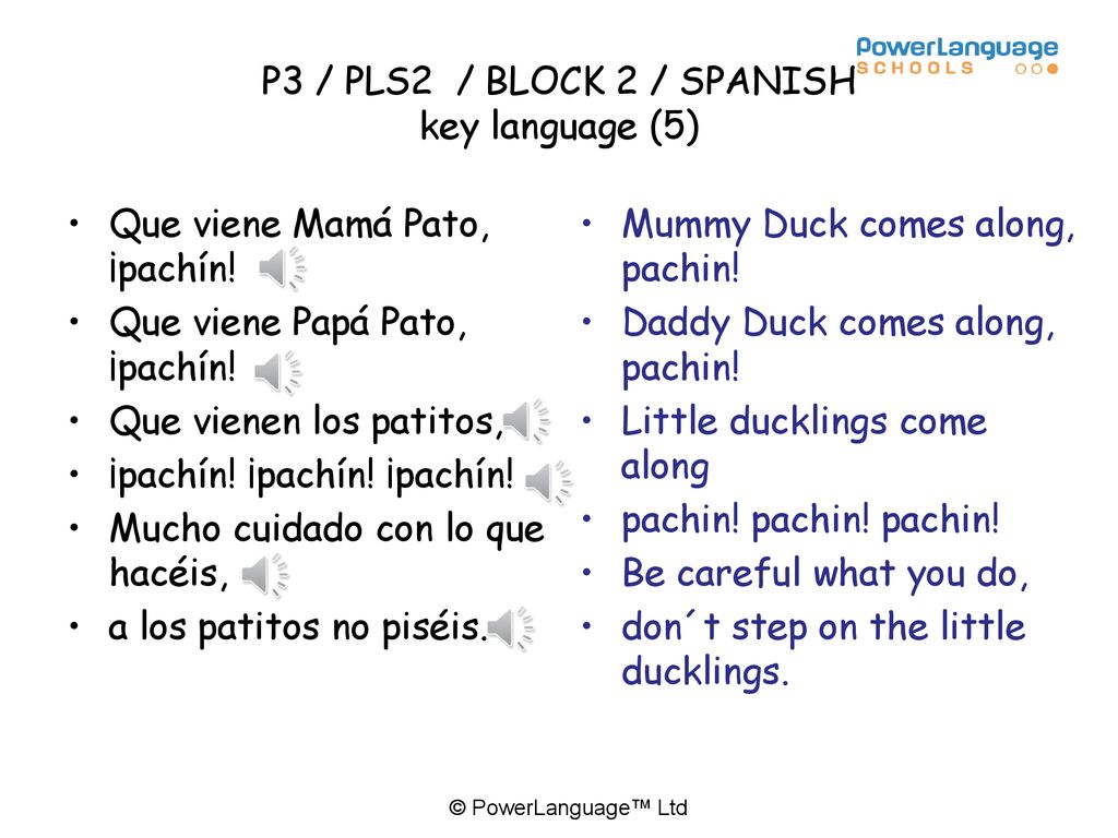 P3 / PLS2 / BLOCK 2 / SPANISH key language (5)