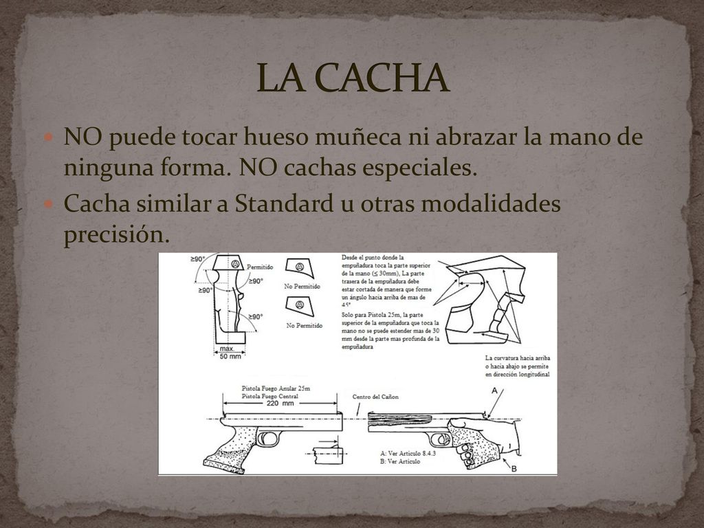 LA CACHA NO puede tocar hueso muñeca ni abrazar la mano de ninguna forma. NO cachas especiales.