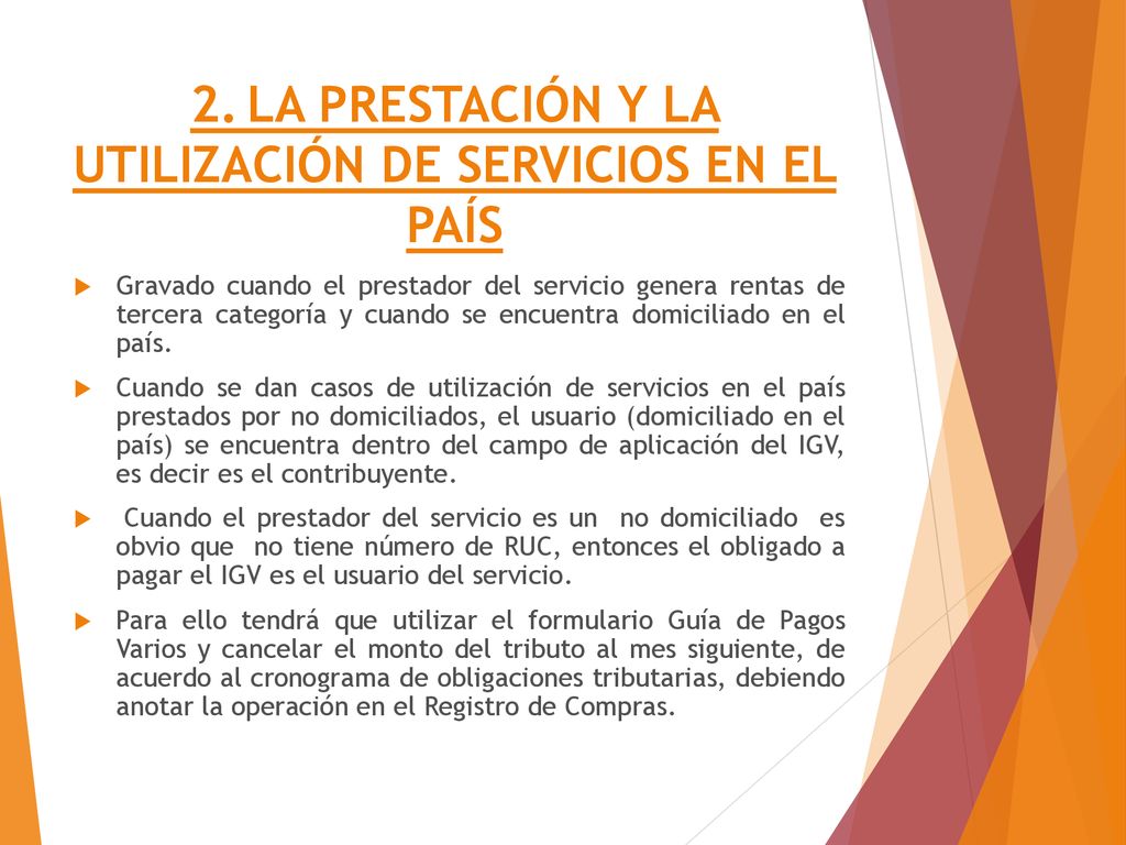 2. LA PRESTACIÓN Y LA UTILIZACIÓN DE SERVICIOS EN EL PAÍS