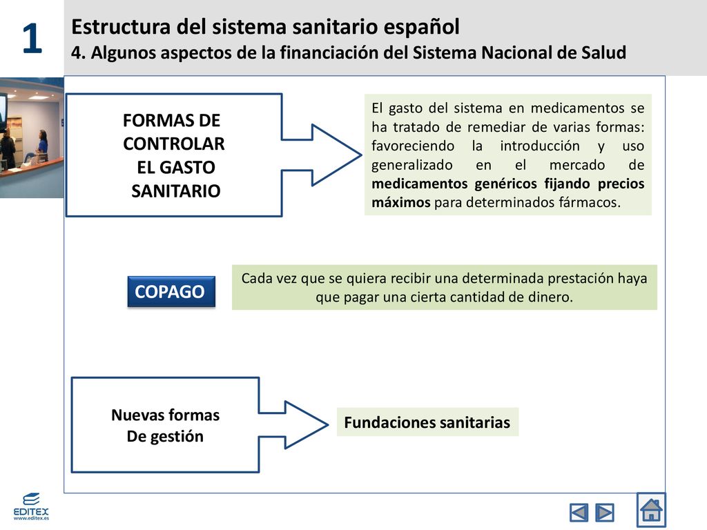 1 Estructura del sistema sanitario español 4. Algunos aspectos de la financiación del Sistema Nacional de Salud.