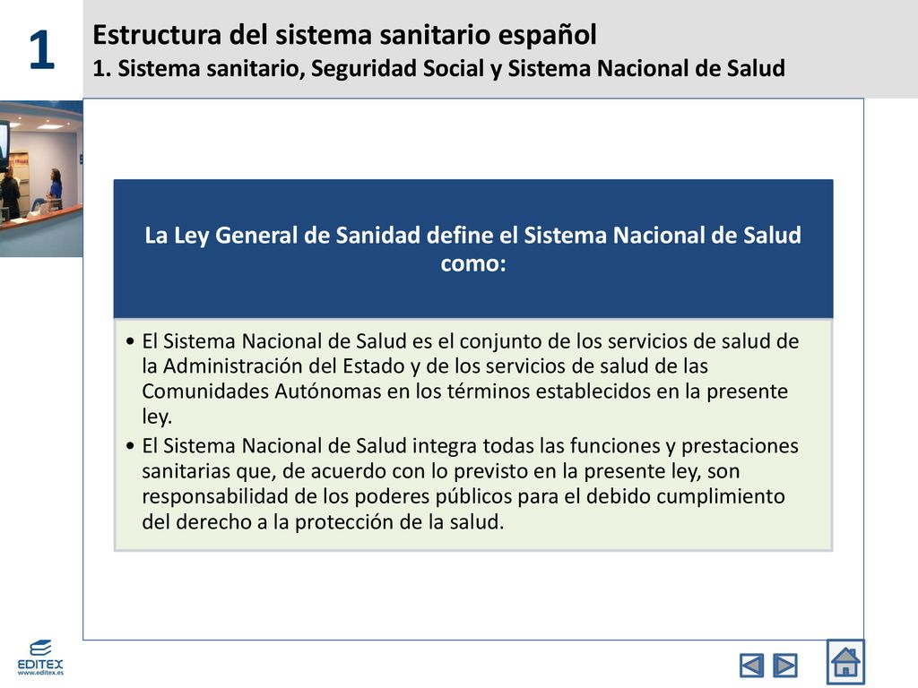 La Ley General de Sanidad define el Sistema Nacional de Salud como: