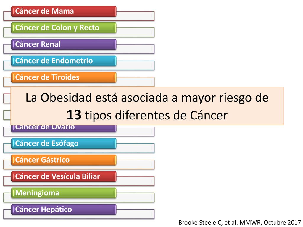 Cáncer de Mama Cáncer de Colon y Recto. Cáncer Renal. Cáncer de Endometrio. Cáncer de Tiroides. Cáncer de Páncreas.