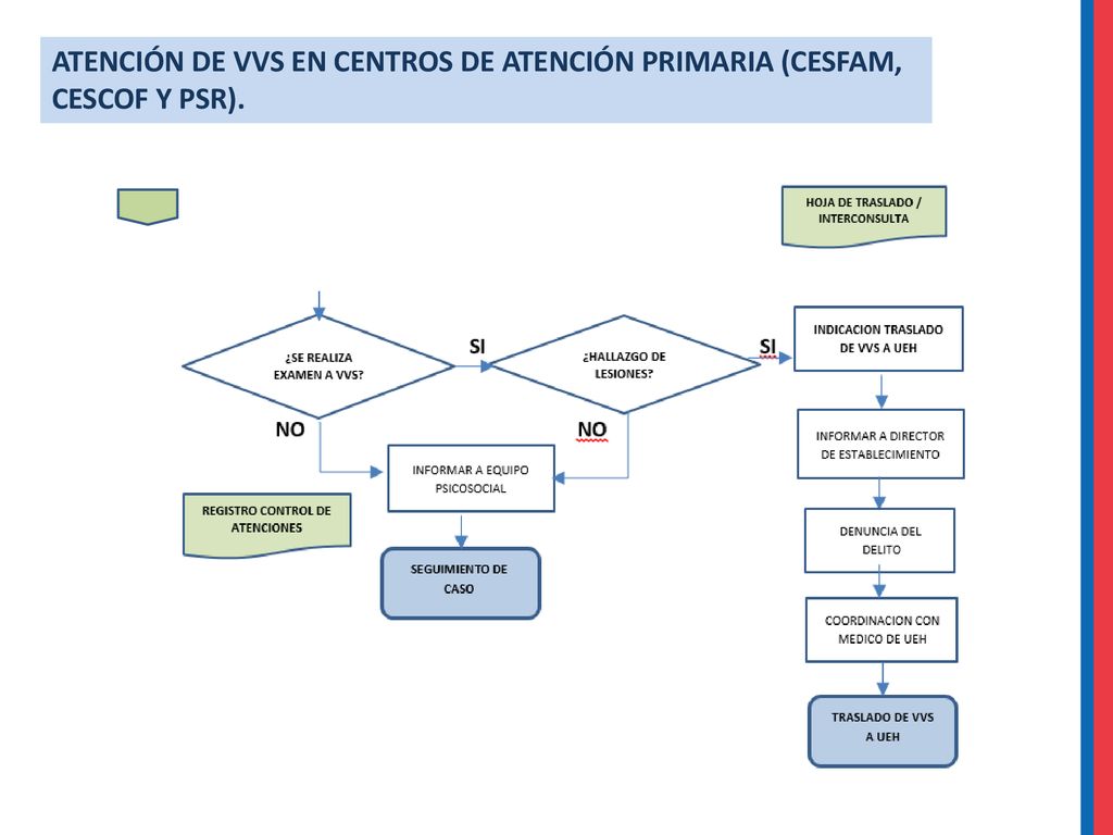 ATENCIÓN DE VVS EN CENTROS DE ATENCIÓN PRIMARIA (CESFAM, CESCOF Y PSR).