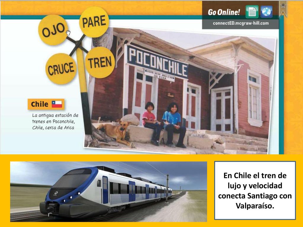 En Chile el tren de lujo y velocidad conecta Santiago con Valparaíso.